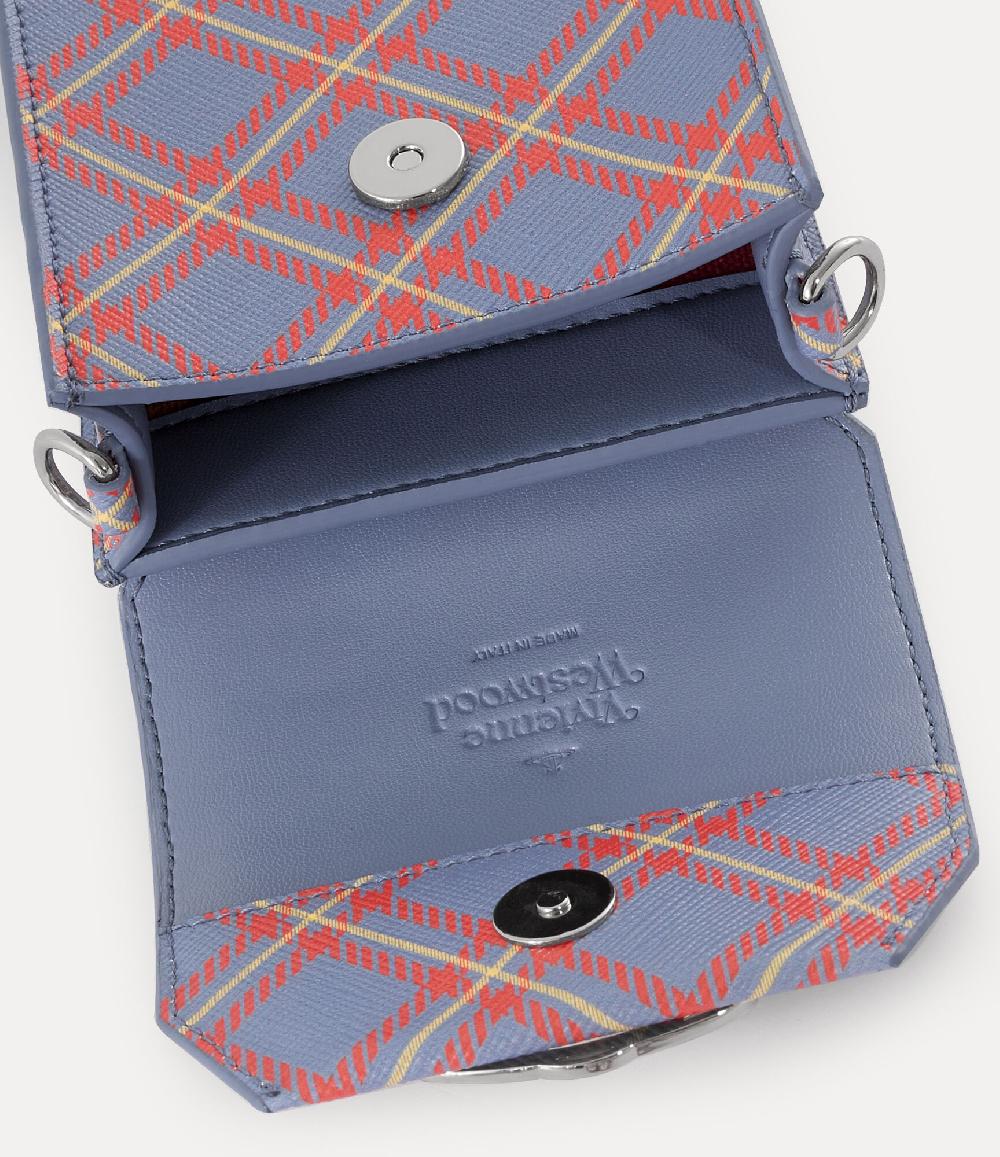 Andreas Kronthaler For Vivienne Westwood Phone Bag BLUE/ORANGE TARTAN