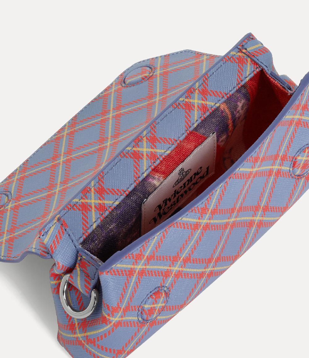 Andreas Kronthaler For Vivienne Westwood Pouch Mini Bag BLUE/ORANGE TARTAN