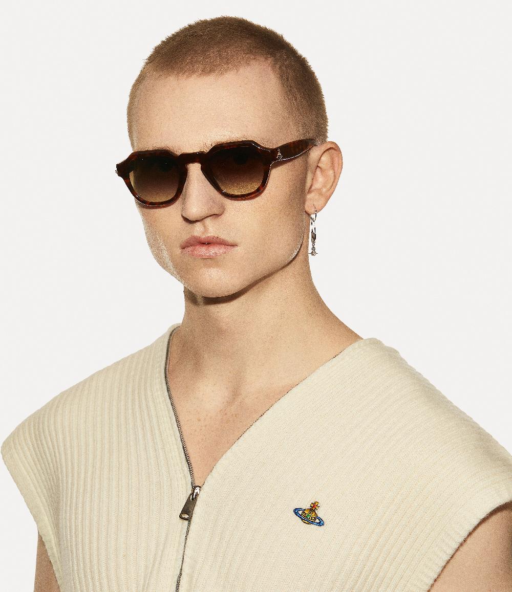 Andreas Kronthaler For Vivienne Westwood Prince Charming Sunglasses BROWN