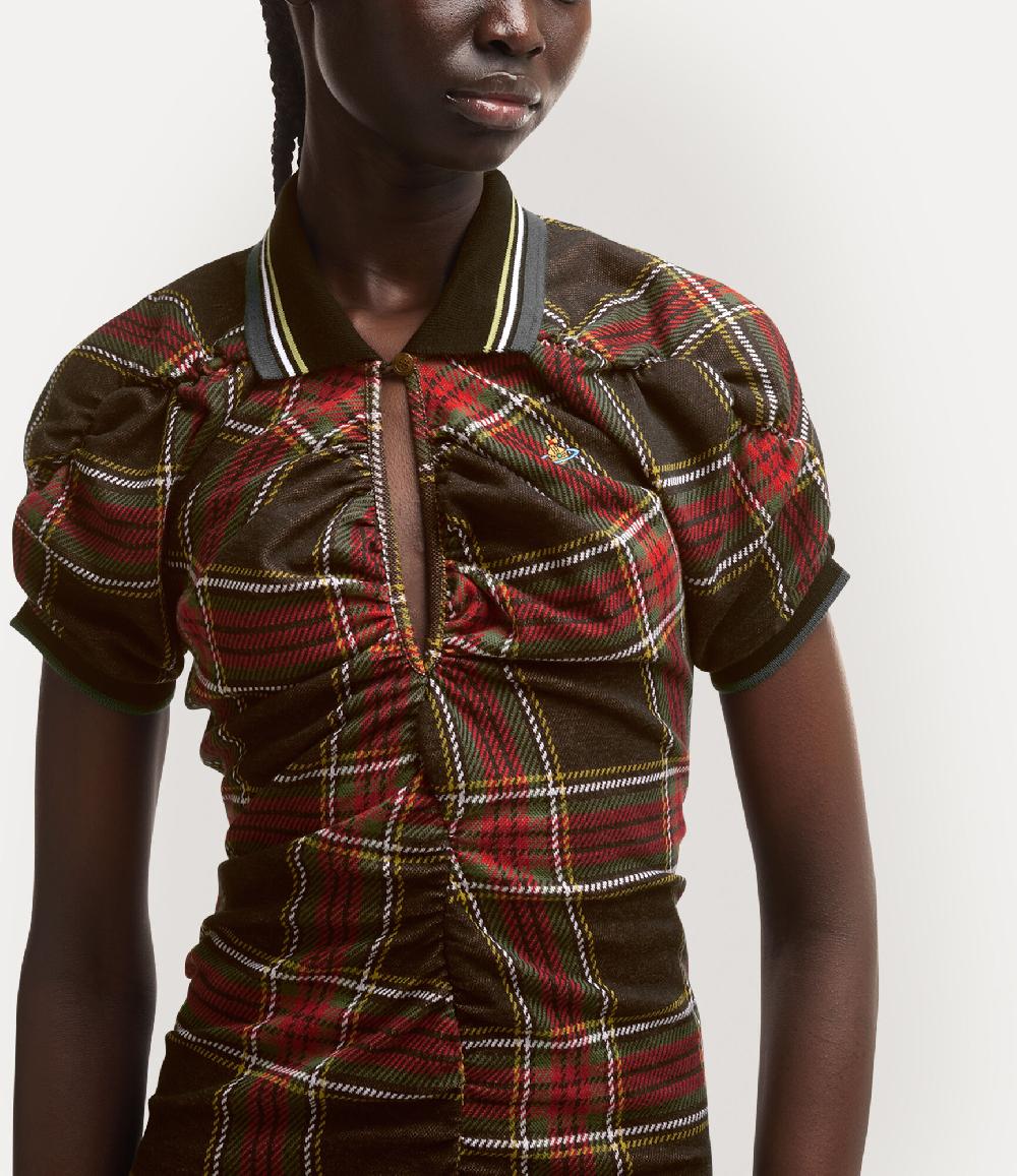 Andreas Kronthaler For Vivienne Westwood Pulling Dress RED/GREEN