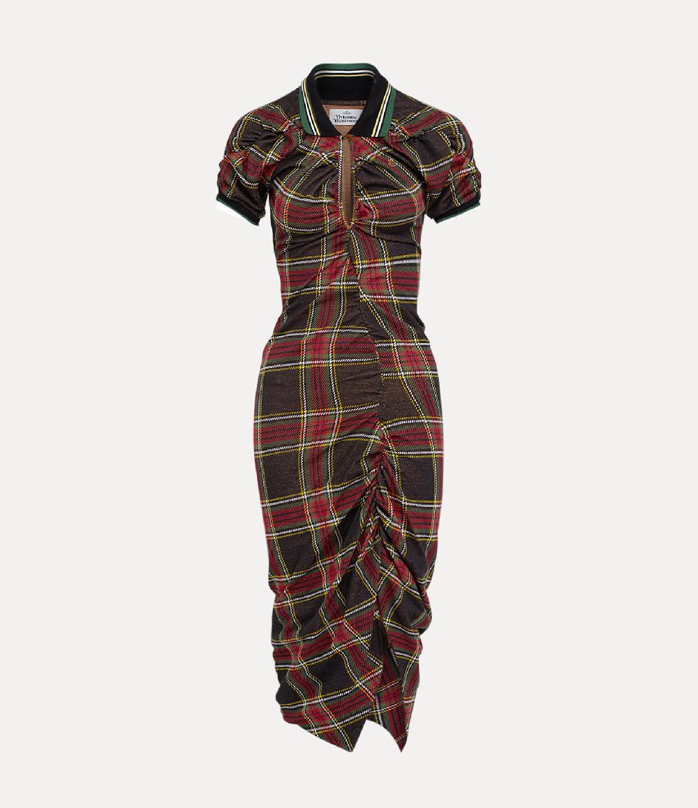 andreas kronthaler for vivienne westwood Pulling Dress RED/GREEN