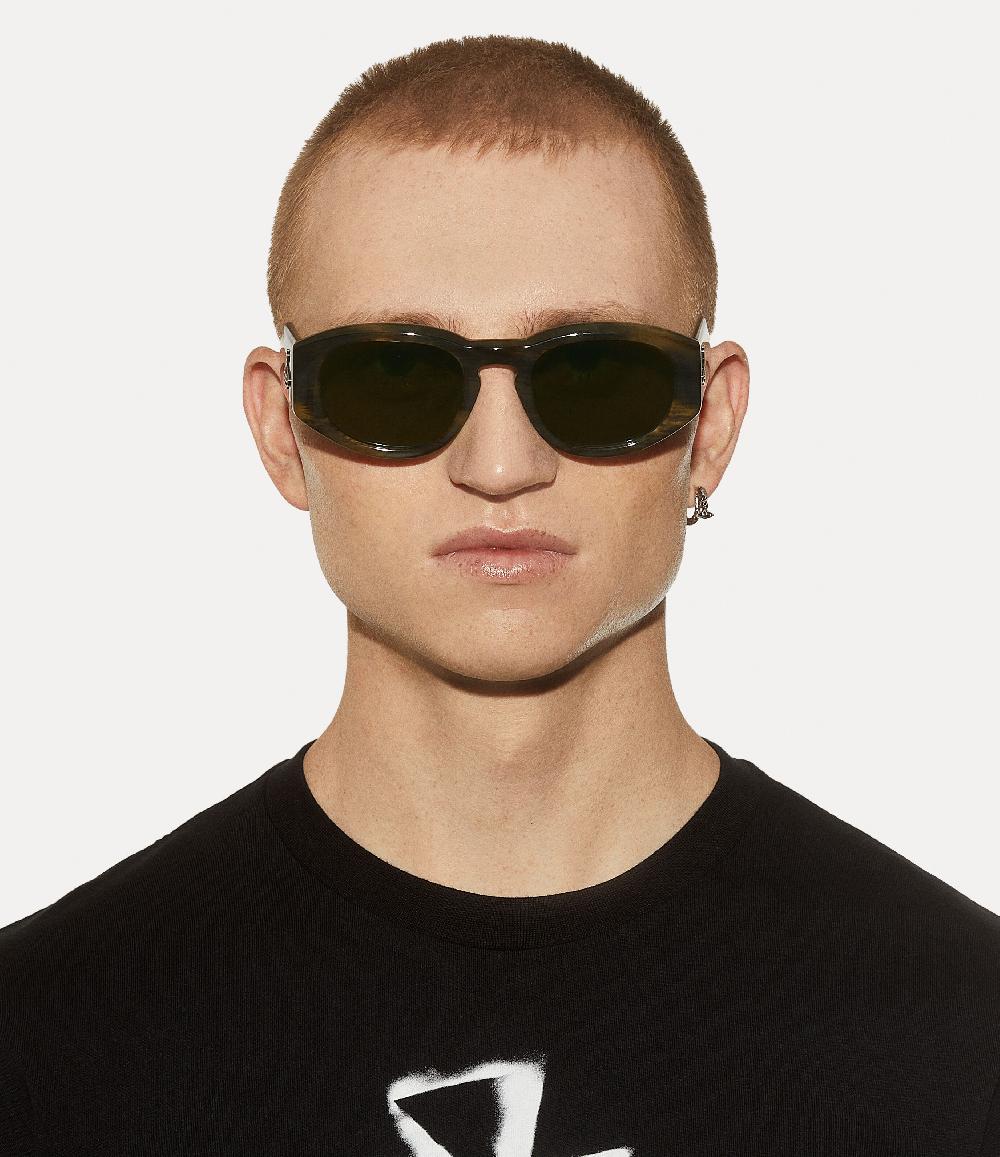 Andreas Kronthaler For Vivienne Westwood Reed Sunglasses GREEN