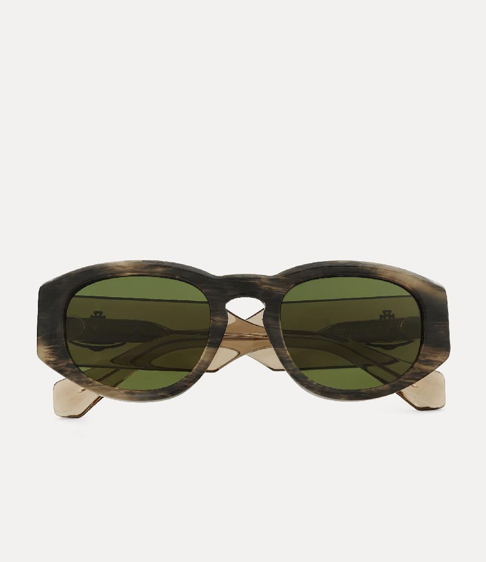 andreas kronthaler for vivienne westwood Reed Sunglasses GREEN