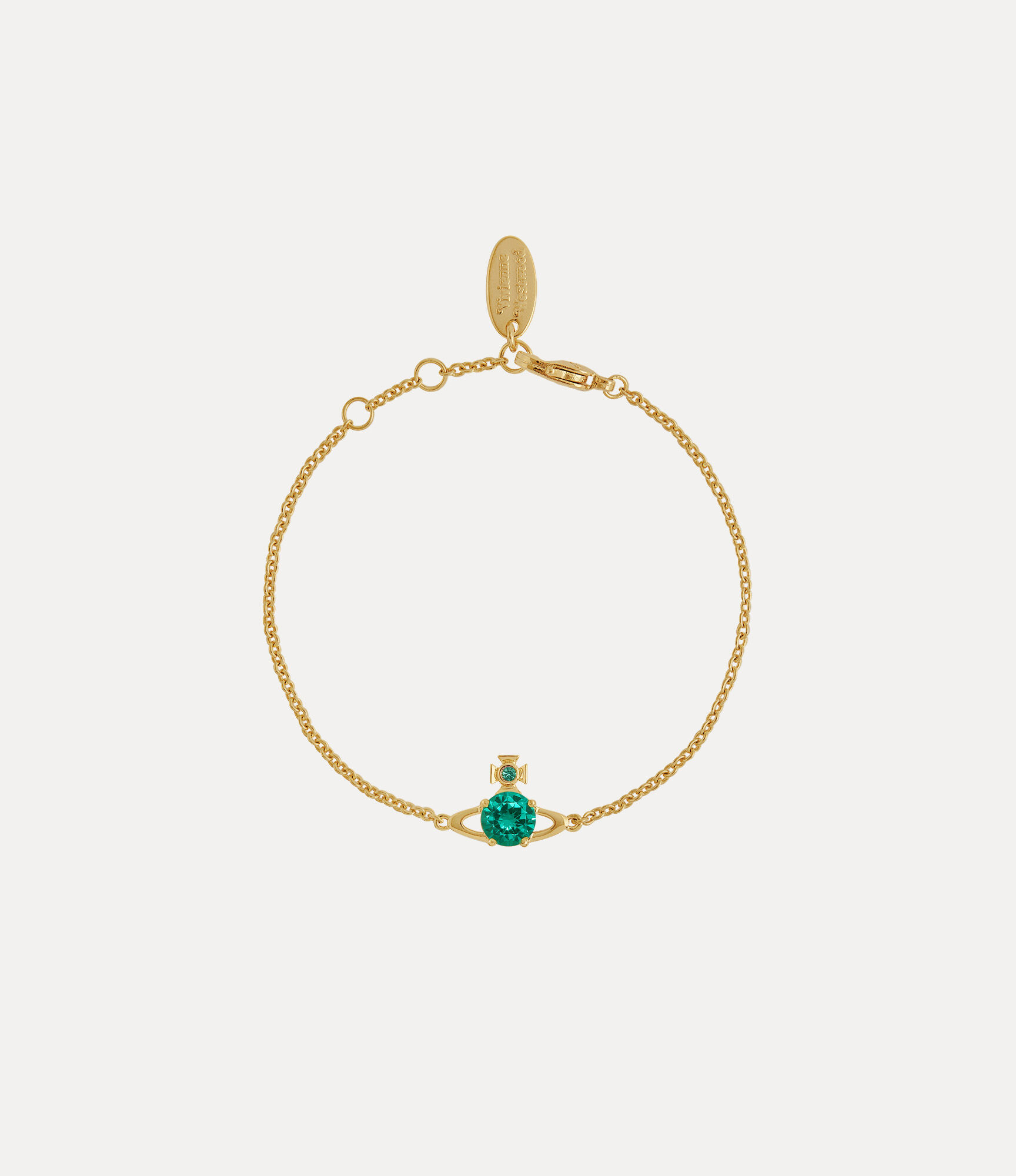 andreas kronthaler for vivienne westwood Reina Small Bracelet GOLD / TURQUOISE CZ