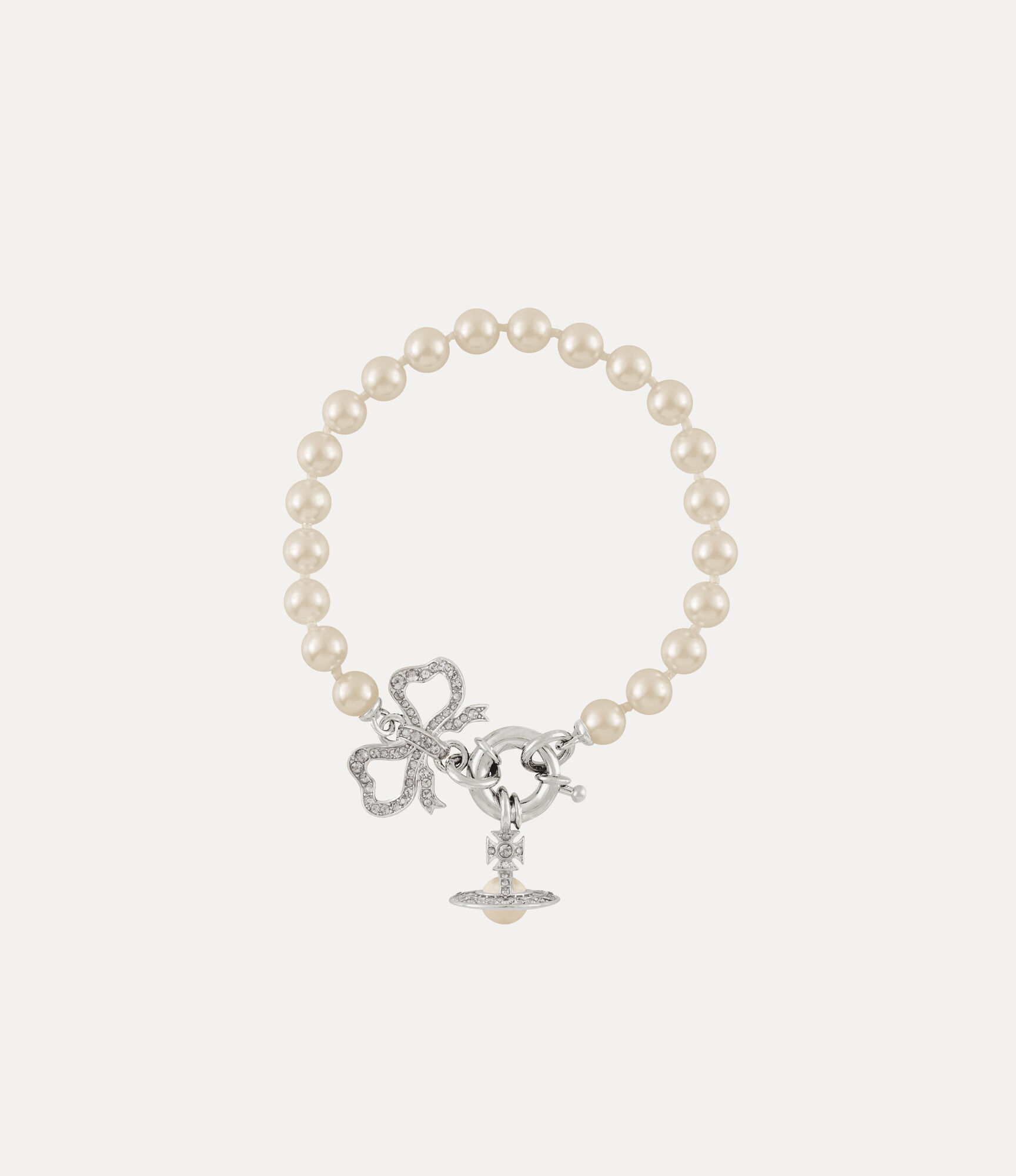 andreas kronthaler for vivienne westwood Rigoberta Pearl Bracelet PLATINUM/CRYSTAL VELVET Crystal/CREAMROSE Pearl andreas kronthaler for vivienne westwood Rigoberta Pearl Bracelet PLATINUM/CRYSTAL VELVET Crystal/CREAMROSE Pearl