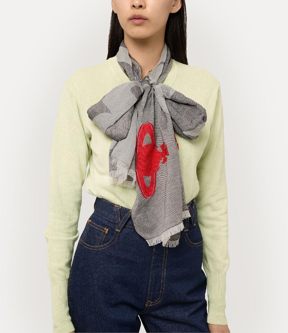 Andreas Kronthaler For Vivienne Westwood Ripped And Ready Scarf BLACK