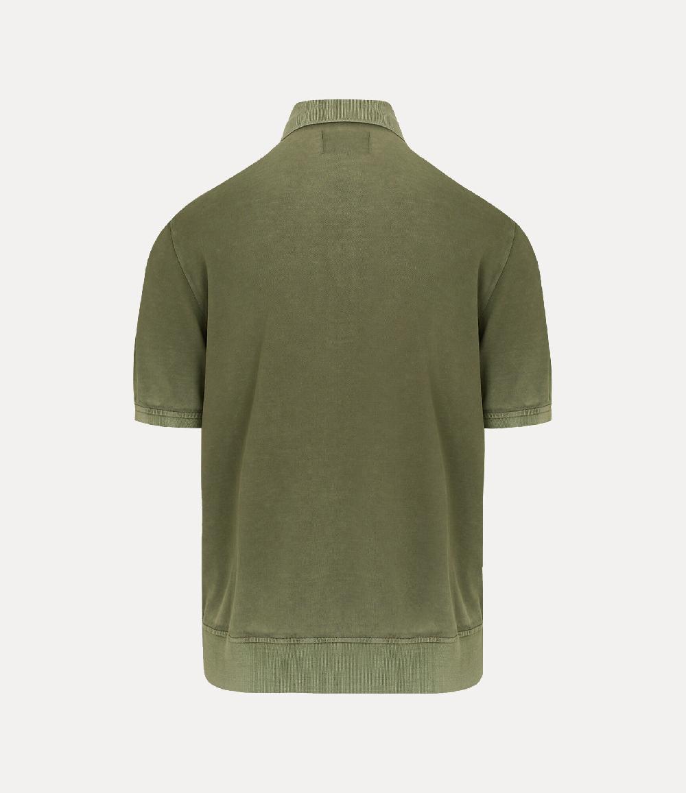 Andreas Kronthaler For Vivienne Westwood Ripped Polo Shirt GREEN