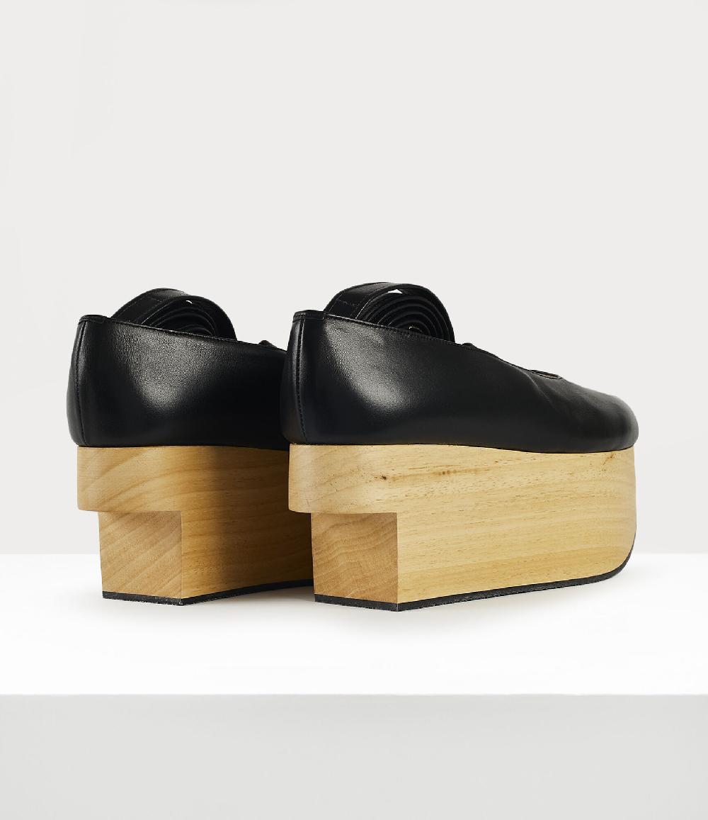 Andreas Kronthaler For Vivienne Westwood Rocking Horse Ballerina Shoe BLACK