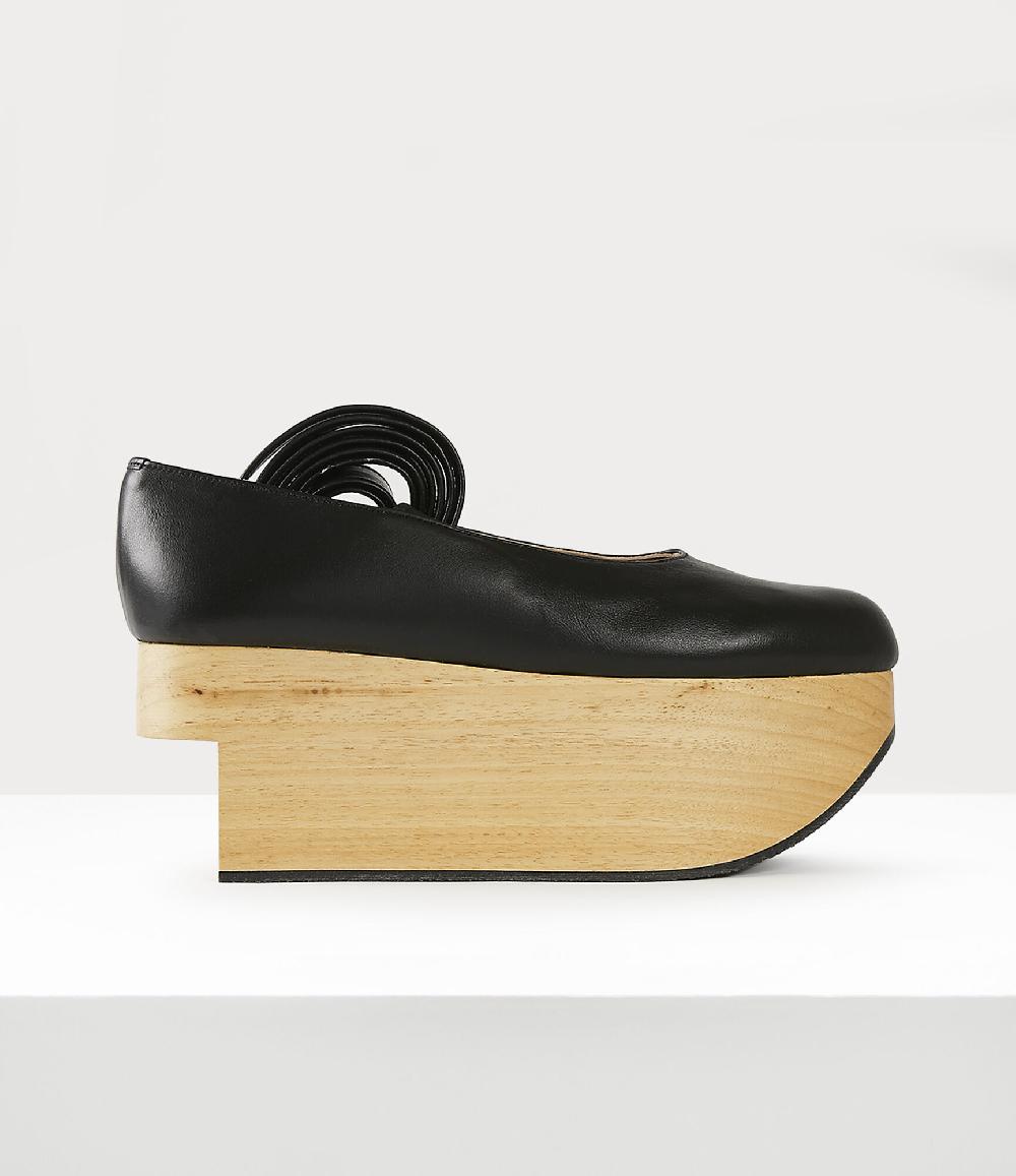 andreas kronthaler for vivienne westwood Rocking Horse Ballerina Shoe BLACK