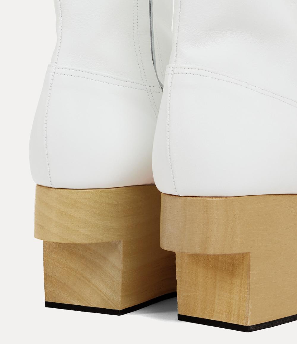 Andreas Kronthaler For Vivienne Westwood Rocking Horse Boot WHITE