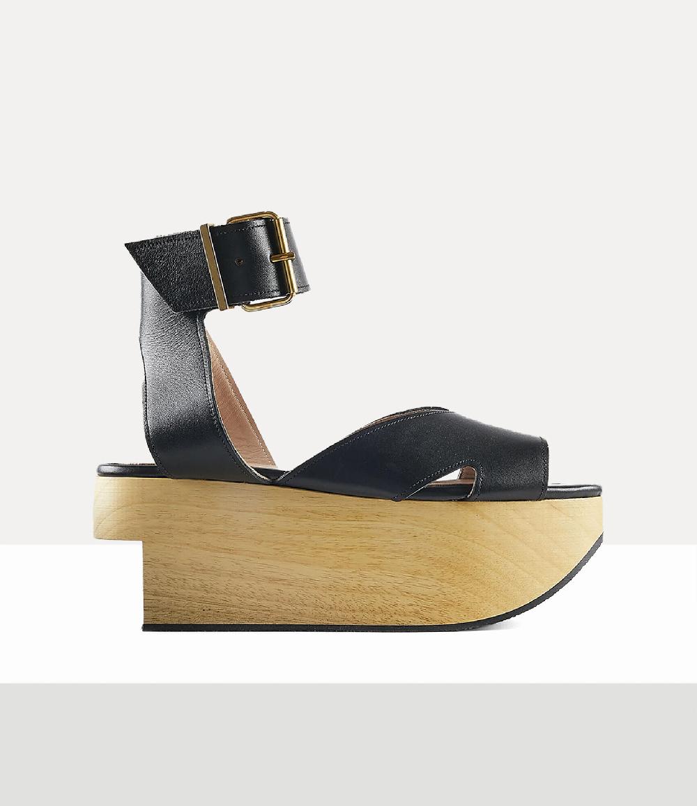 andreas kronthaler for vivienne westwood Rocking Horse Pagan Sandal METALLIC GOLD