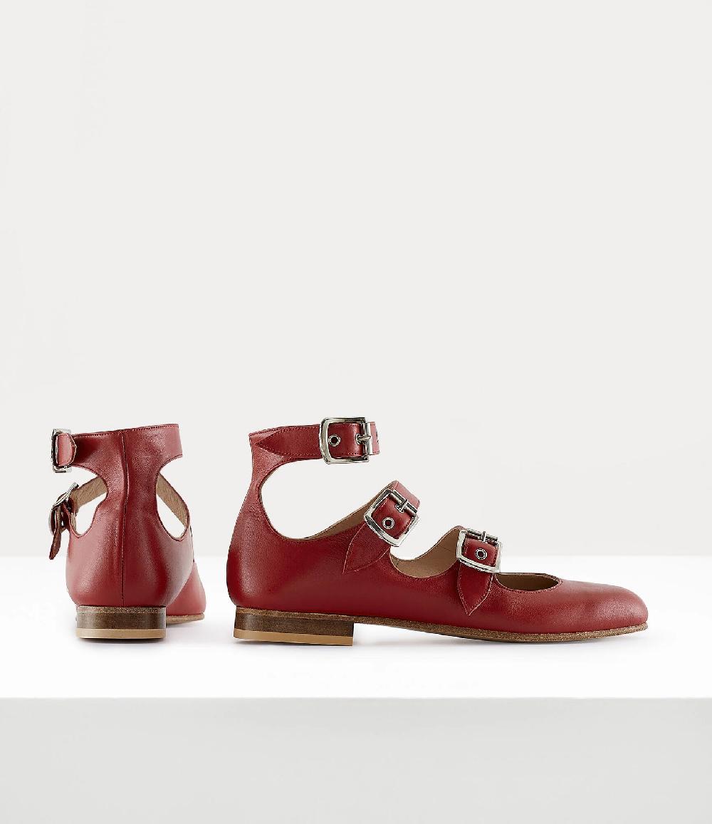 Andreas Kronthaler For Vivienne Westwood Roman Three Strap Sandal RED