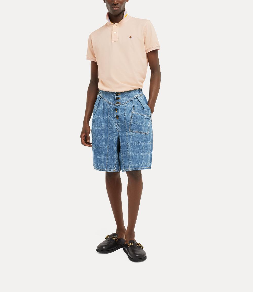 Andreas Kronthaler For Vivienne Westwood Romario Bermuda Shorts VW GRID/BLUE