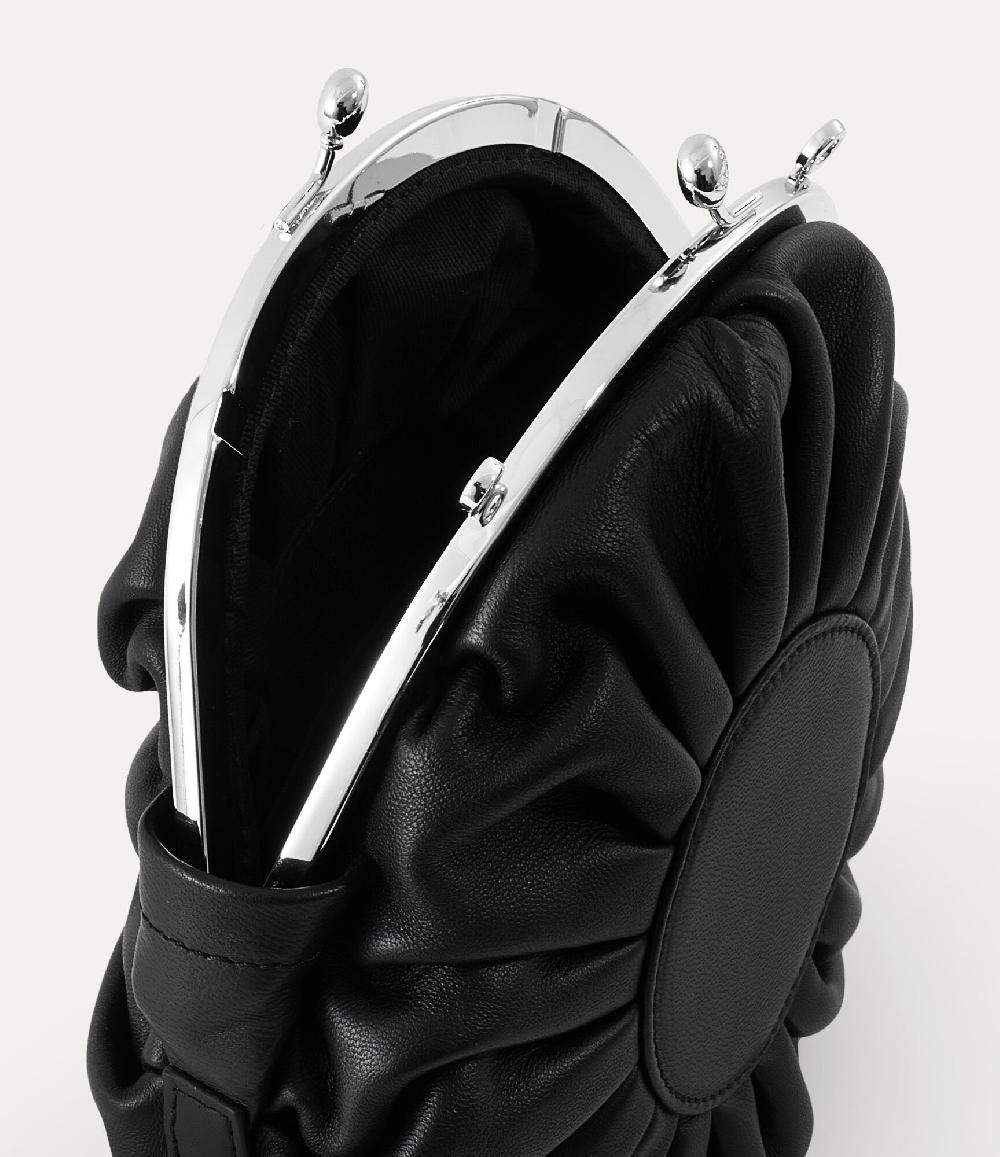 Andreas Kronthaler For Vivienne Westwood Rosie Circle Frame Crossbody BLACK INJ ORB