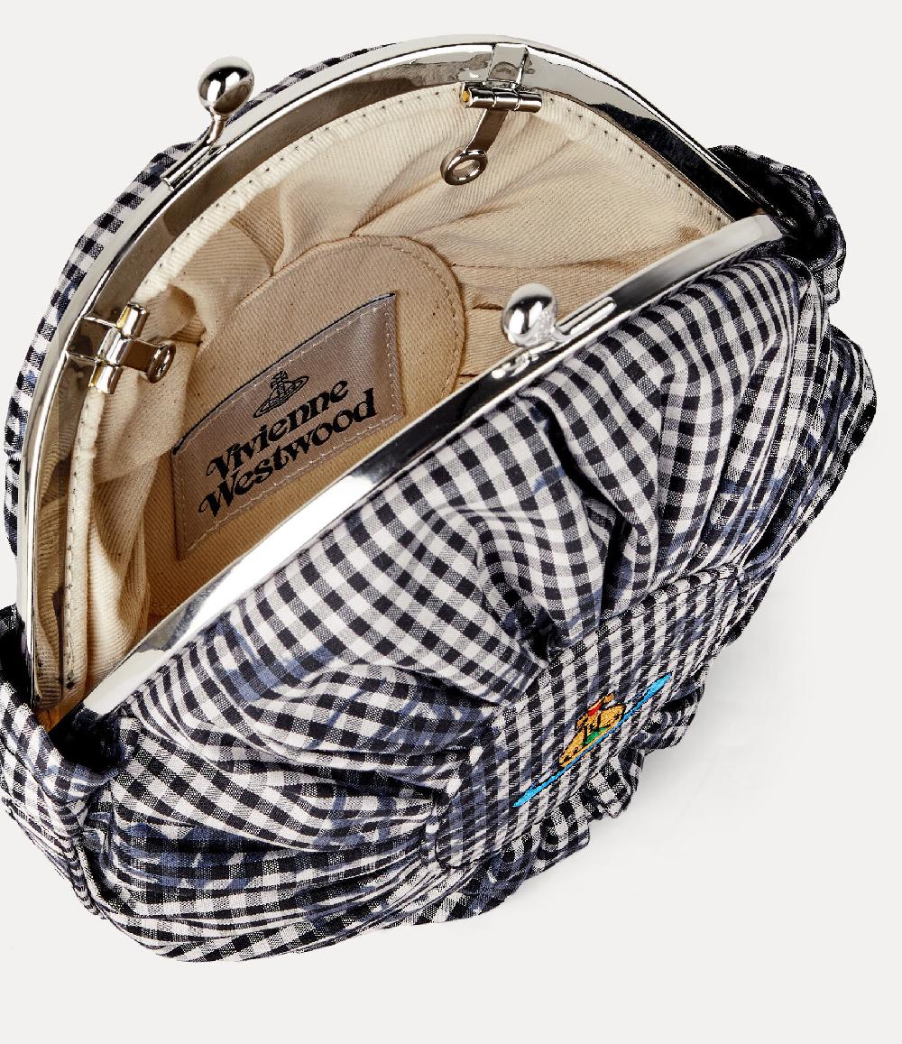 Andreas Kronthaler For Vivienne Westwood Rosie Circle Frame Crossbody GINGHAM/VW BLACK