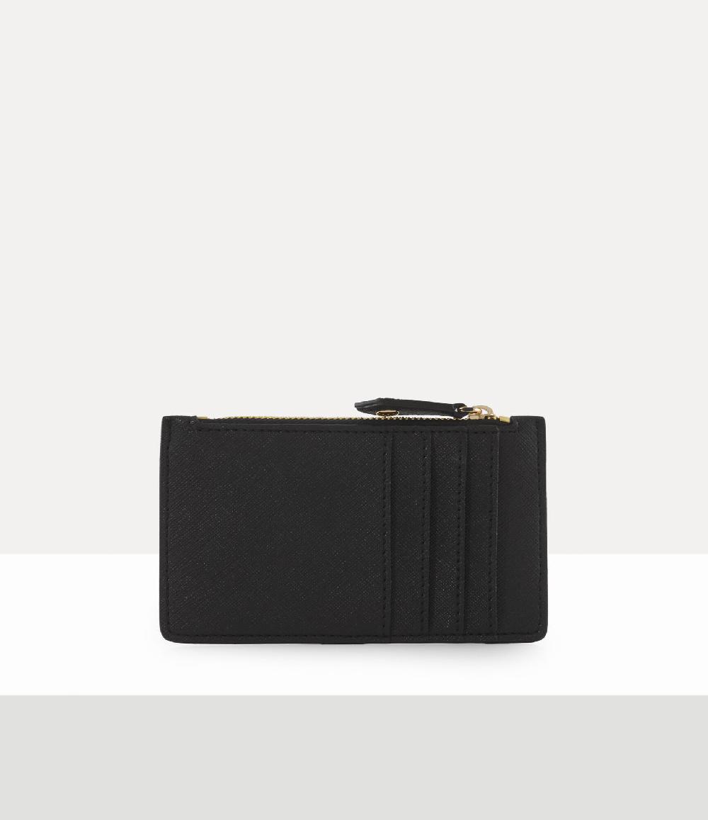 Andreas Kronthaler For Vivienne Westwood Slim Long Card Holder BLACK 3D ORB