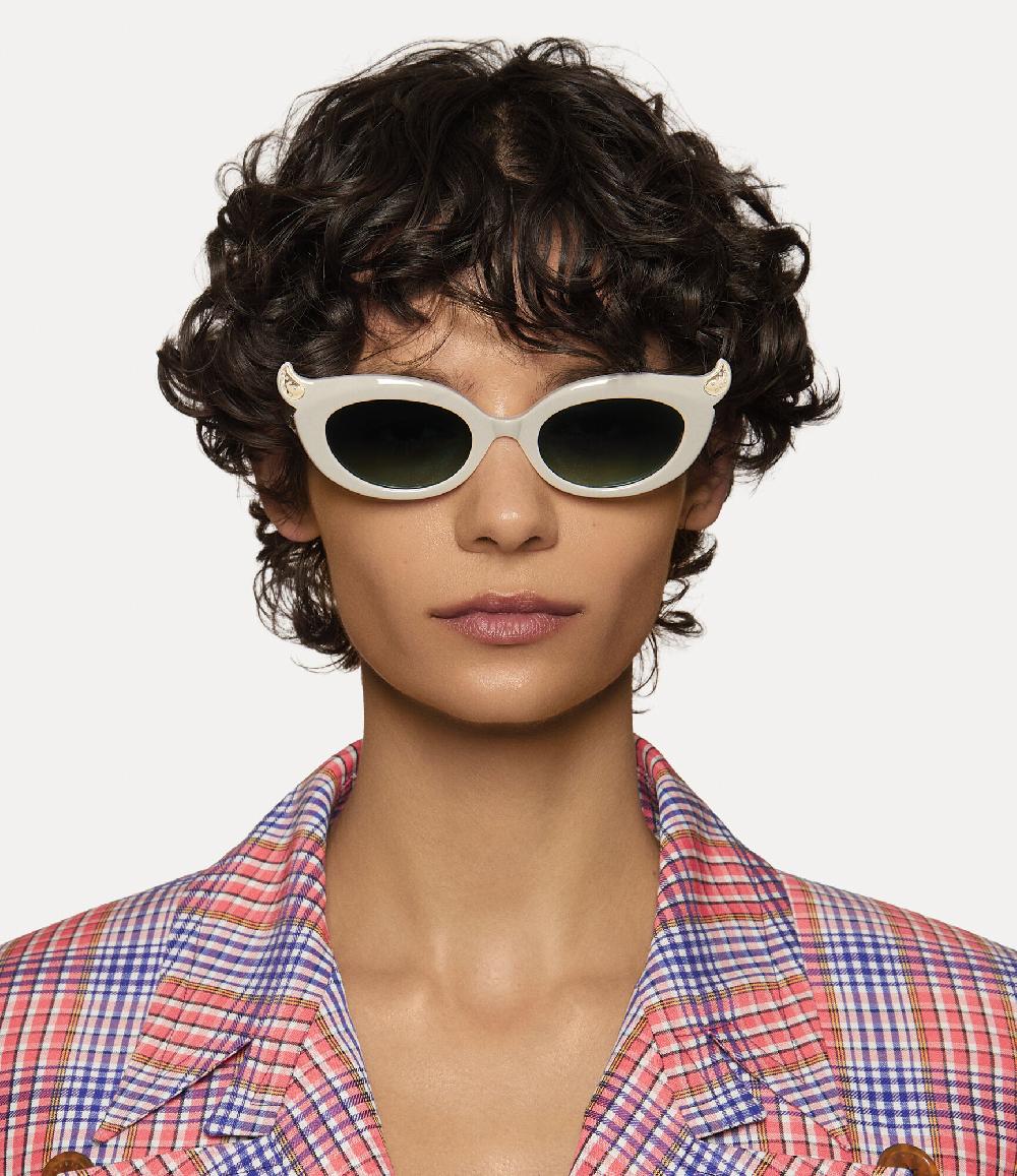 Andreas Kronthaler For Vivienne Westwood Soo Sunglasses WHITE