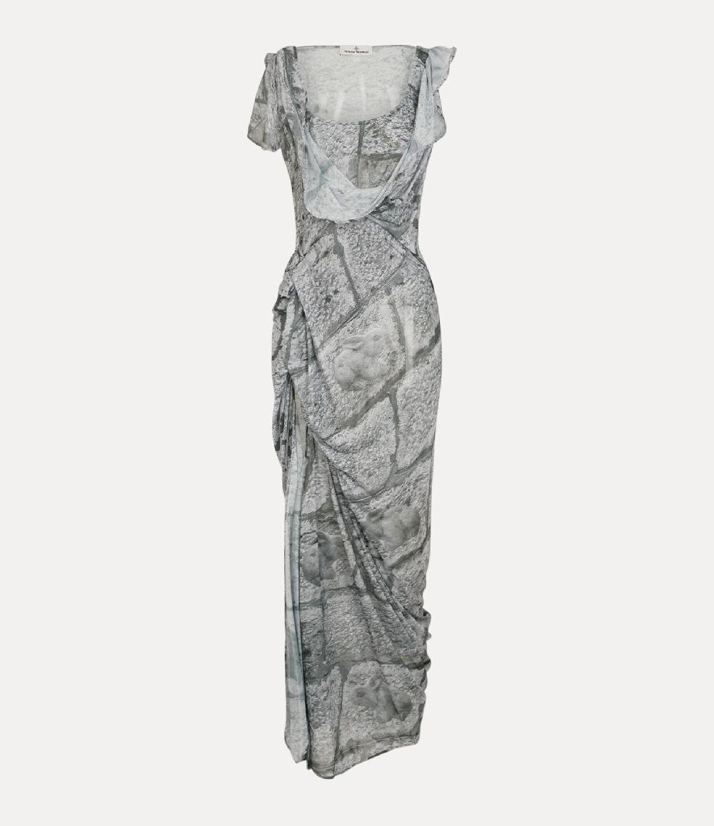 andreas kronthaler for vivienne westwood SS Long Graffiti Dress RABBIT