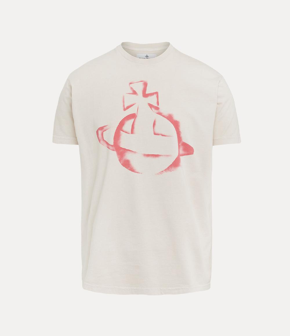 andreas kronthaler for vivienne westwood Stencil Orb Classic T-shirt BEIGE