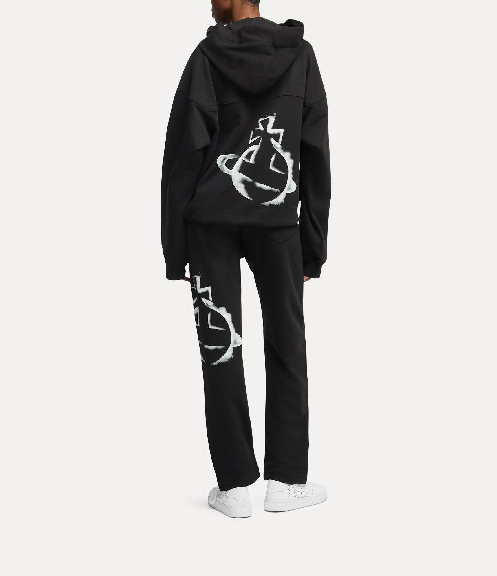 Andreas Kronthaler For Vivienne Westwood Stencil Orb Fresh Hoodie BLACK