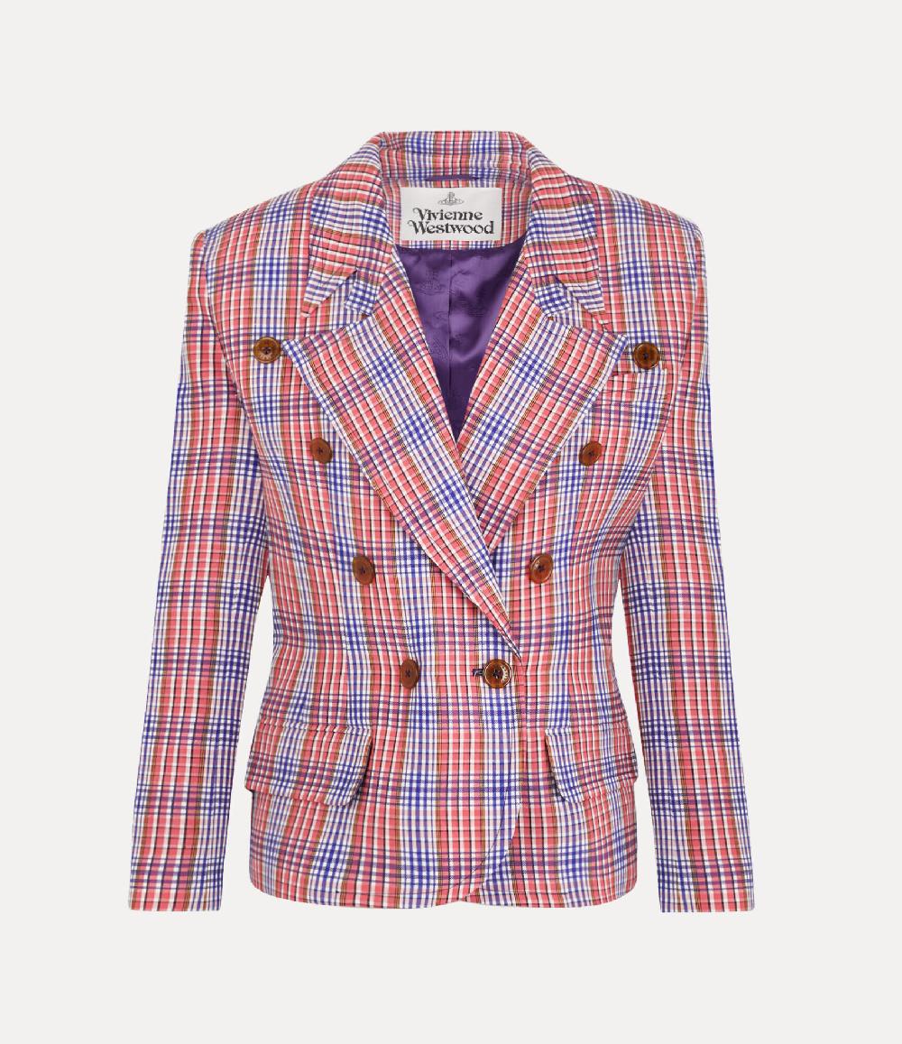 andreas kronthaler for vivienne westwood Stewart Jacket RED/BLUE