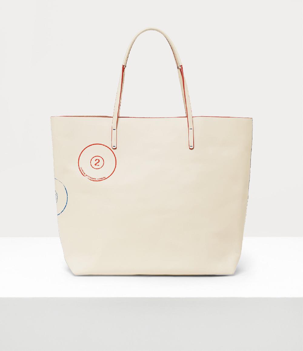 Andreas Kronthaler For Vivienne Westwood Studio Large Shopper ECRU/ORB PRINT