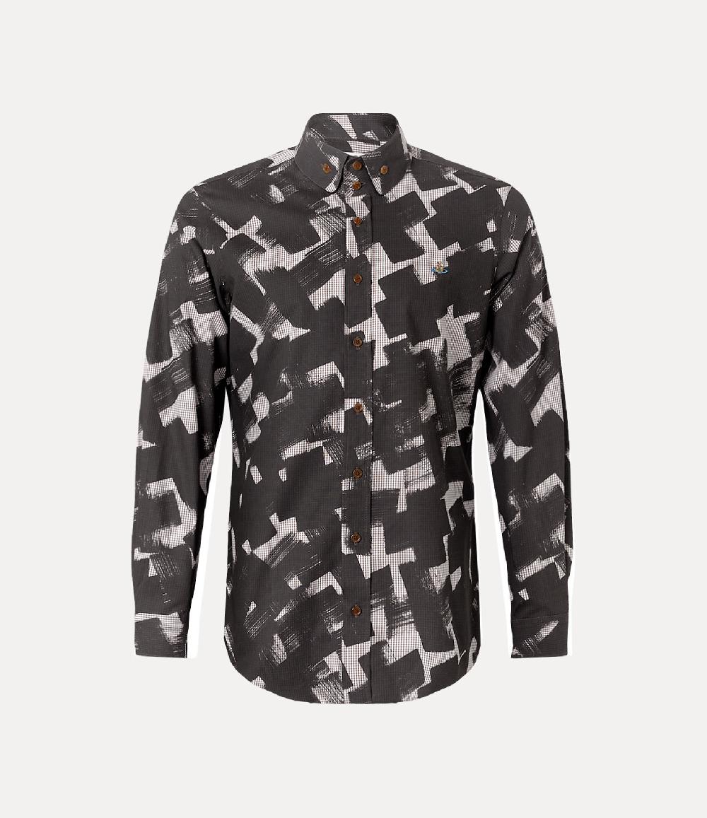 Andreas Kronthaler For Vivienne Westwood Two Button Krall Shirt GINGHAM/CROSSES