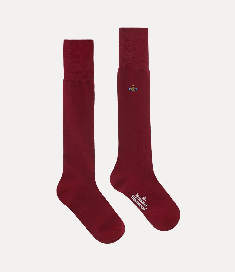 Andreas Kronthaler For Vivienne Westwood Uni Colour High Sock RED