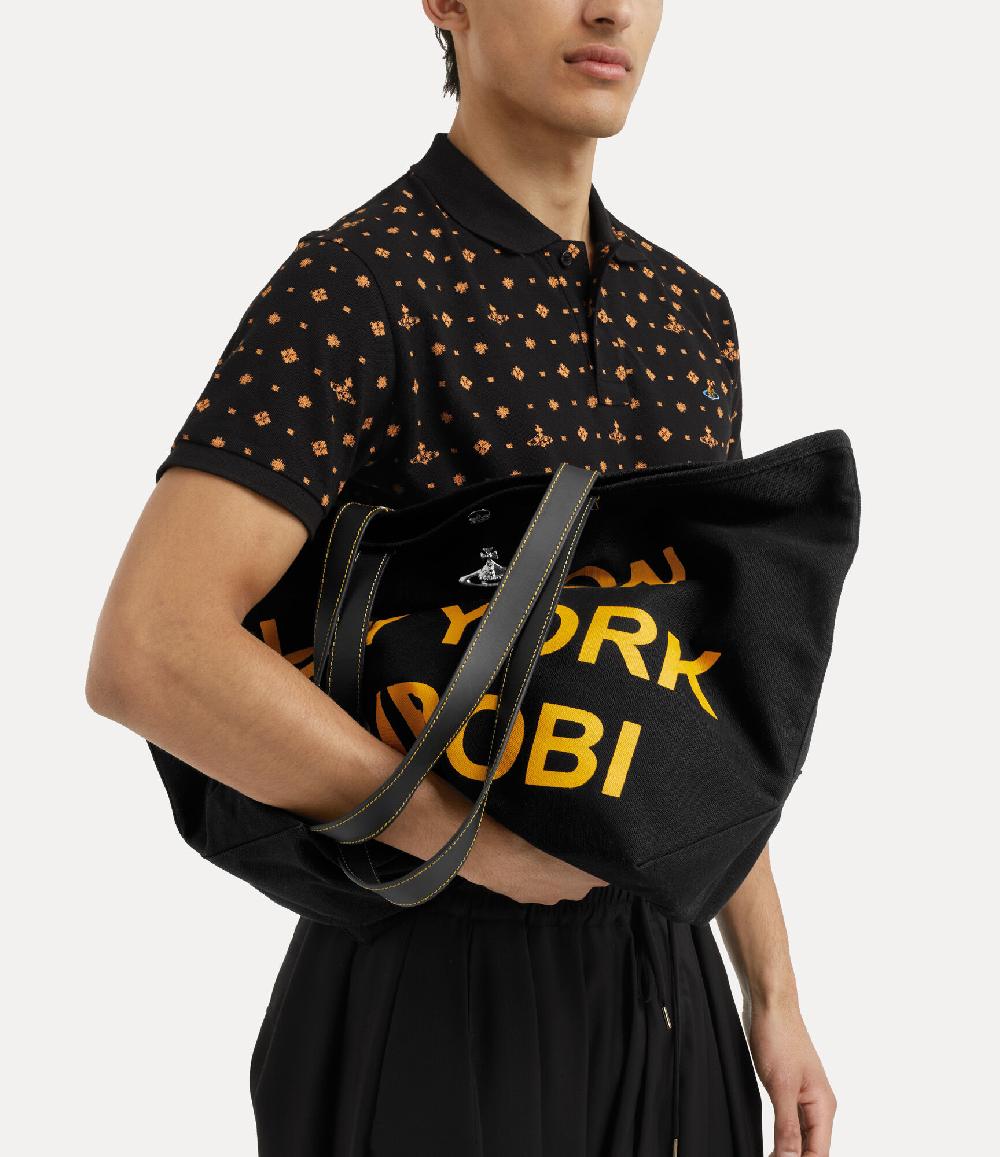 Andreas Kronthaler For Vivienne Westwood Utility Large Shopper BLACK/YELLOW PRINT