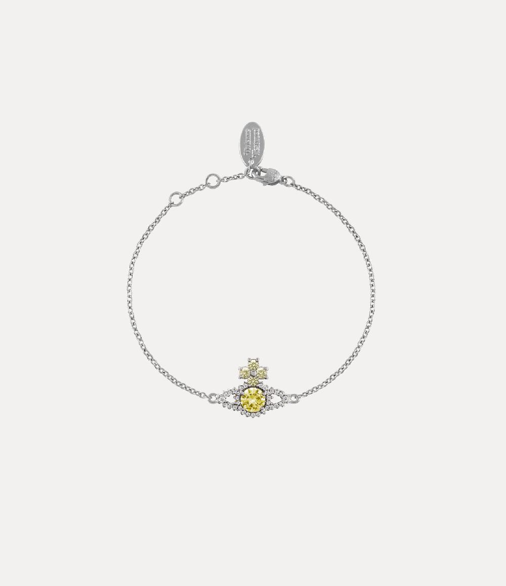 andreas kronthaler for vivienne westwood Valentina Orb Bracelet PLATINUM / YELLOW WHITE CZ