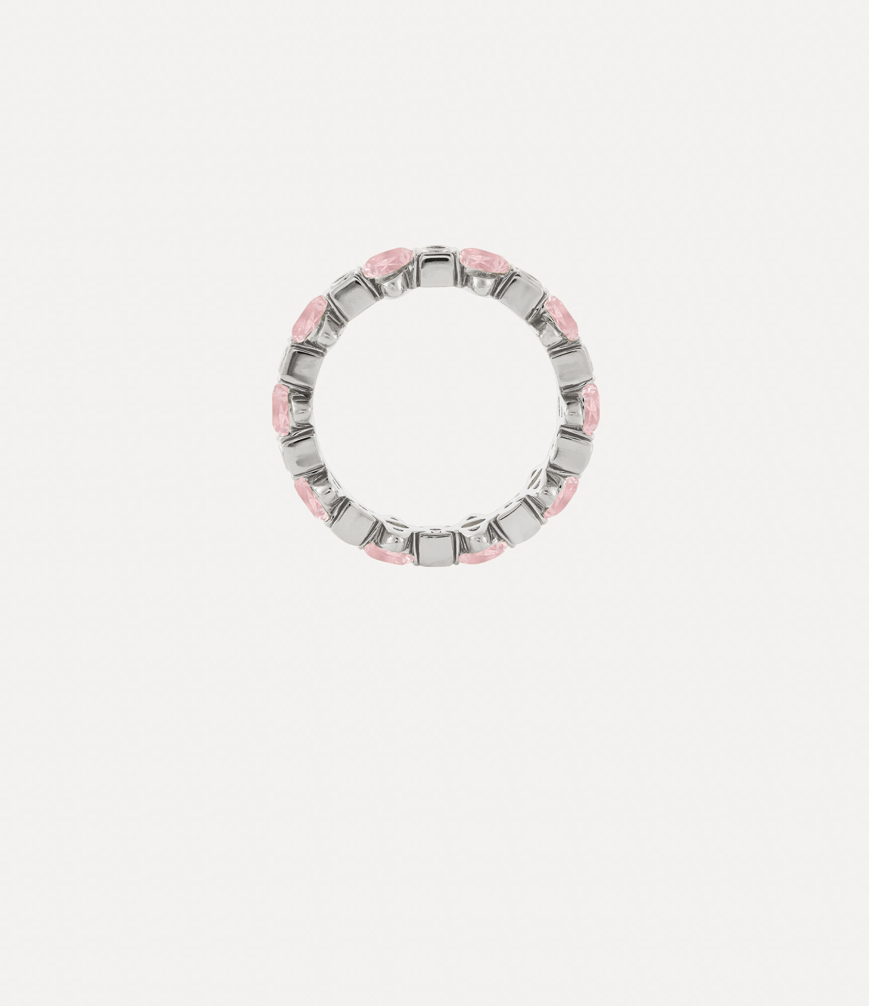 Andreas Kronthaler For Vivienne Westwood Warwick Ring PLATINUM / PINK Nano Crystal (CZ)