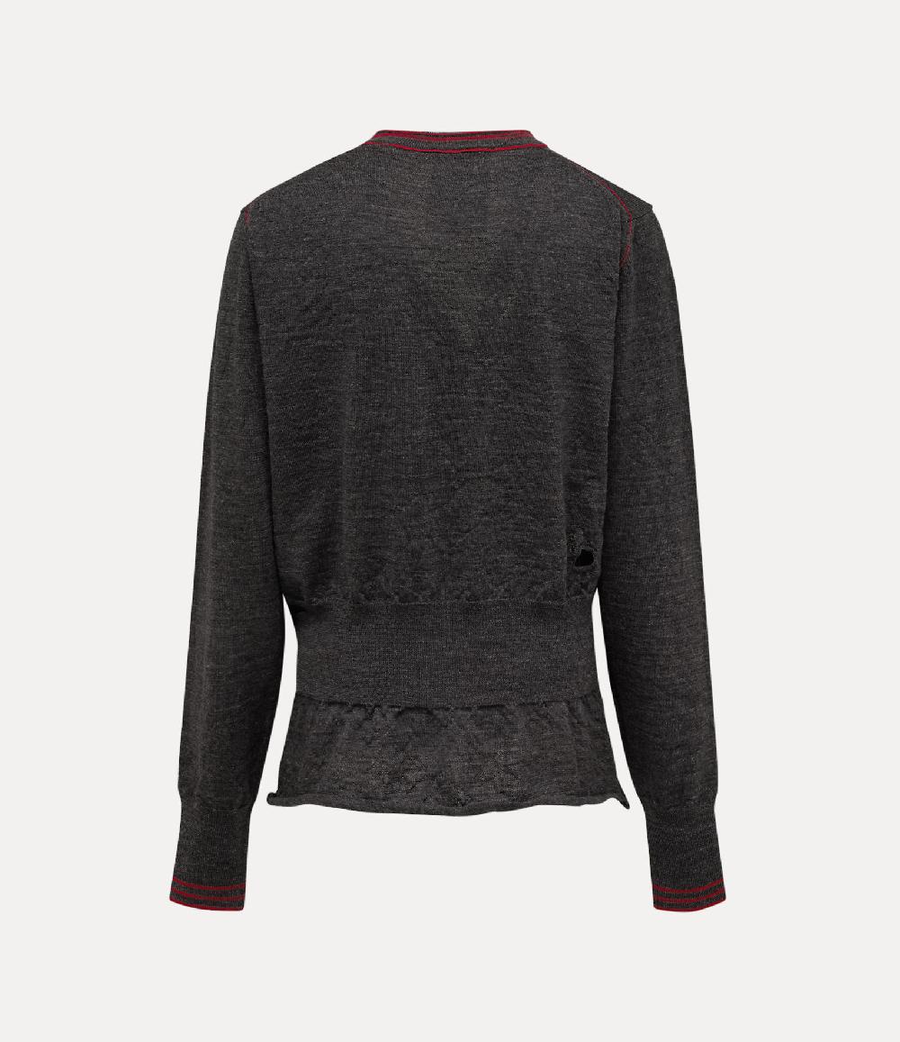 Andreas Kronthaler For Vivienne Westwood Worlds End Chaos Cardigan DARK GREY