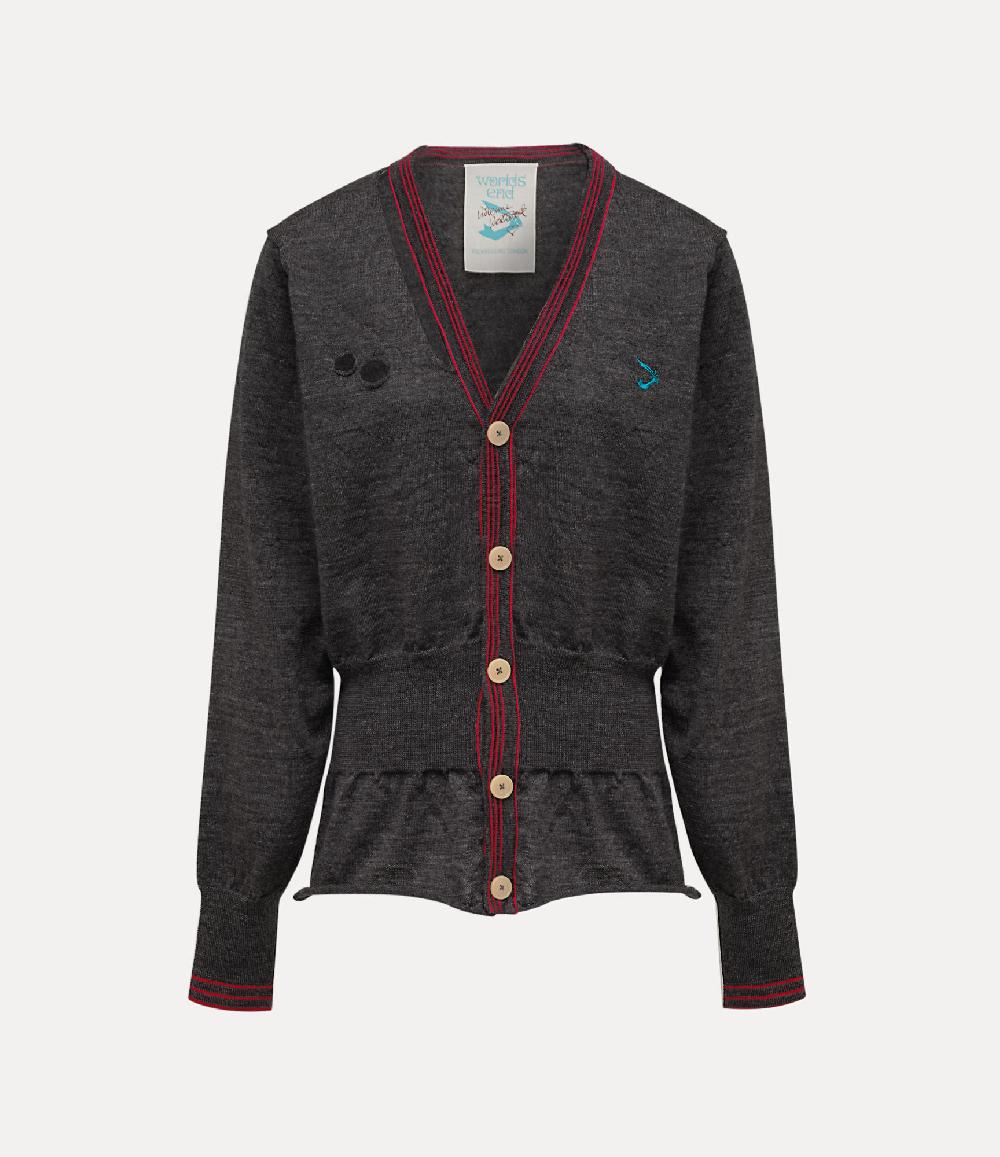 andreas kronthaler for vivienne westwood Worlds End Chaos Cardigan DARK GREY