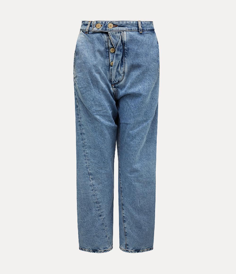 andreas kronthaler for vivienne westwood Worlds End Drunken Trousers BLUE