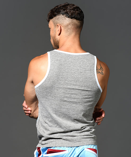 Andrew Christian Action Stripe Tank Top