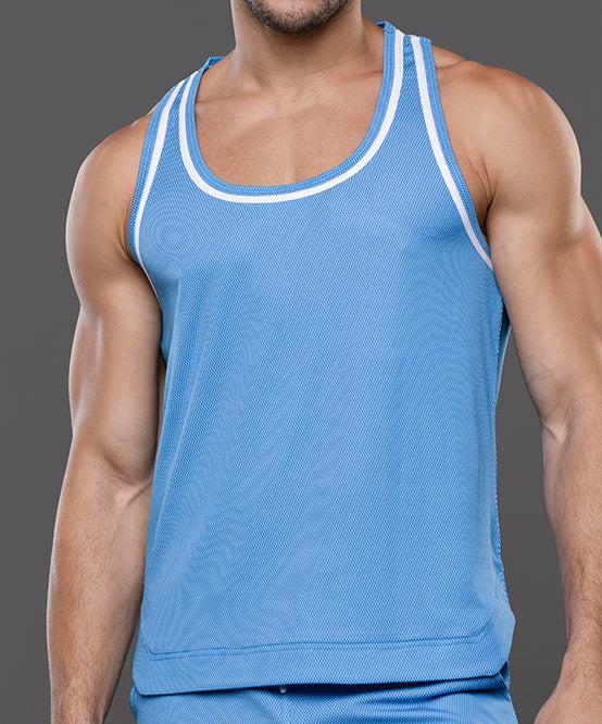andrew christian Fit Mesh Training Tank