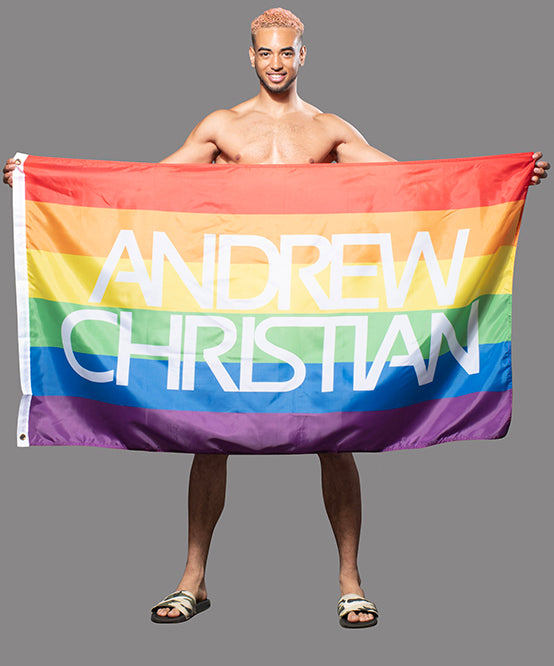 andrew christian Gay Pride Flag