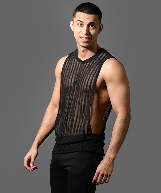 andrew christian Mesh Motion Gym Tank