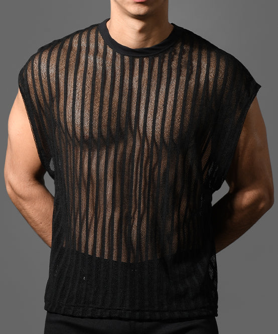 andrew christian Mesh Motion Tee