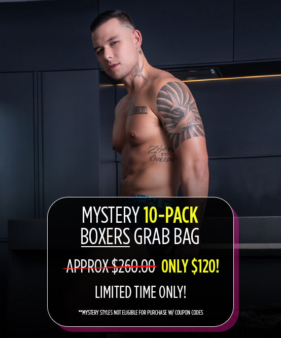 andrew christian Mystery 10-Pack BOXERS Grab Bag