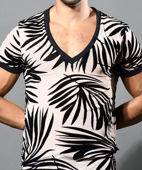 Andrew Christian Palmero Sheer V-Neck Tee