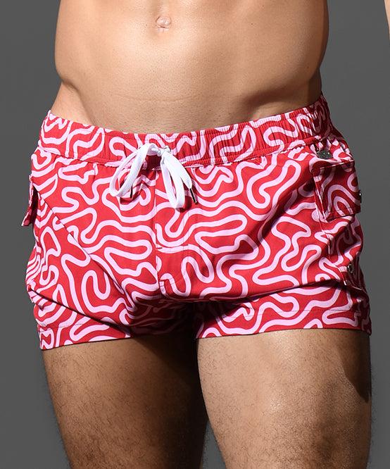 Andrew Christian Pop Art Cargo Swim Shorts