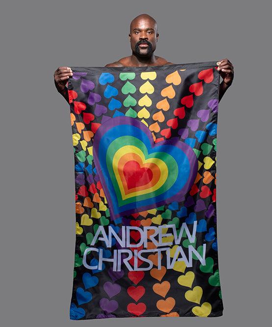 andrew christian Pride Hearts Flag