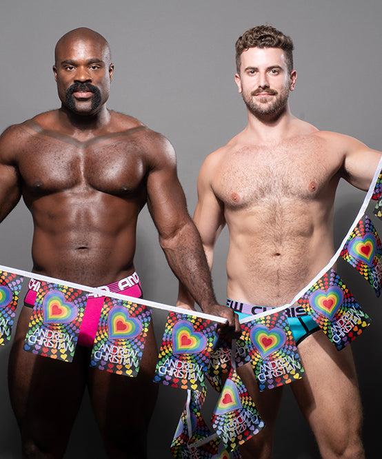 Andrew Christian Pride Hearts String Banner