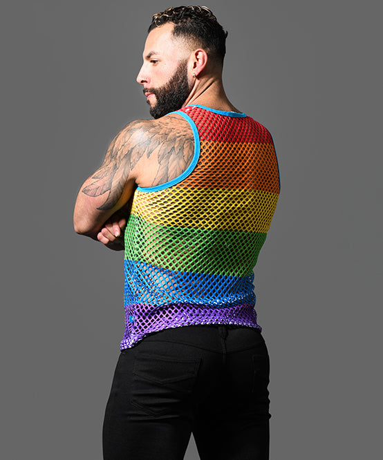 Andrew Christian Pride Mesh Tank
