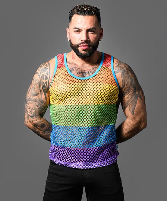 Andrew Christian Pride Mesh Tank