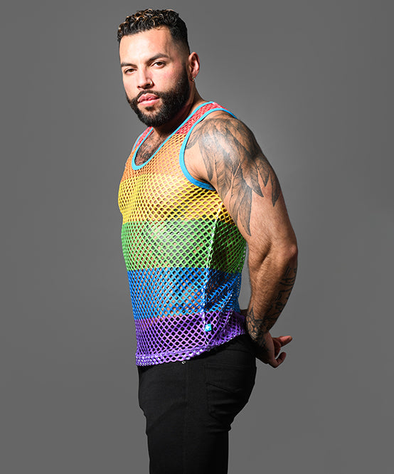 Andrew Christian Pride Mesh Tank