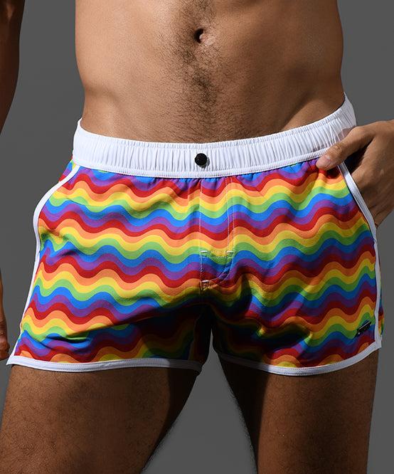andrew christian Pride Wave Swim Shorts
