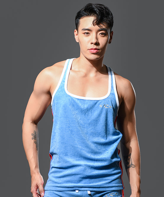 Andrew Christian Roller Disco Square Neck Tank