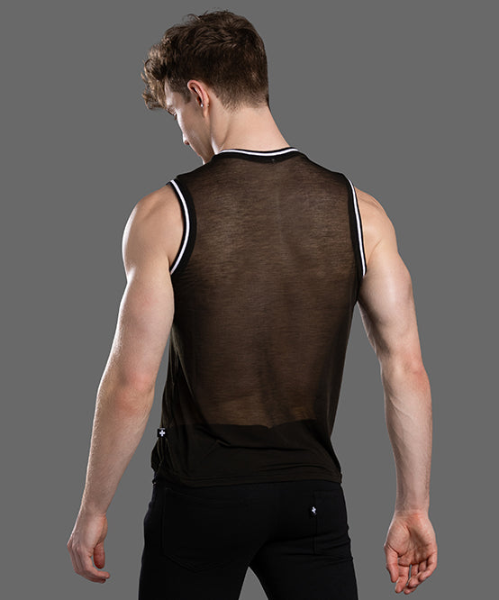 Andrew Christian Sheer Burnout Ringer Tank